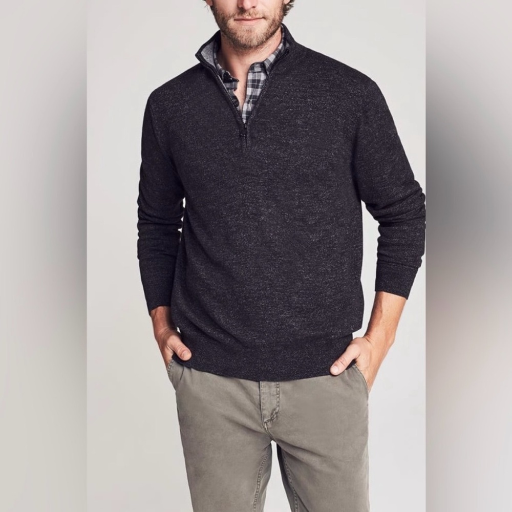Faherty Sconset Cotton‎ Cashmere Pullover Sweater